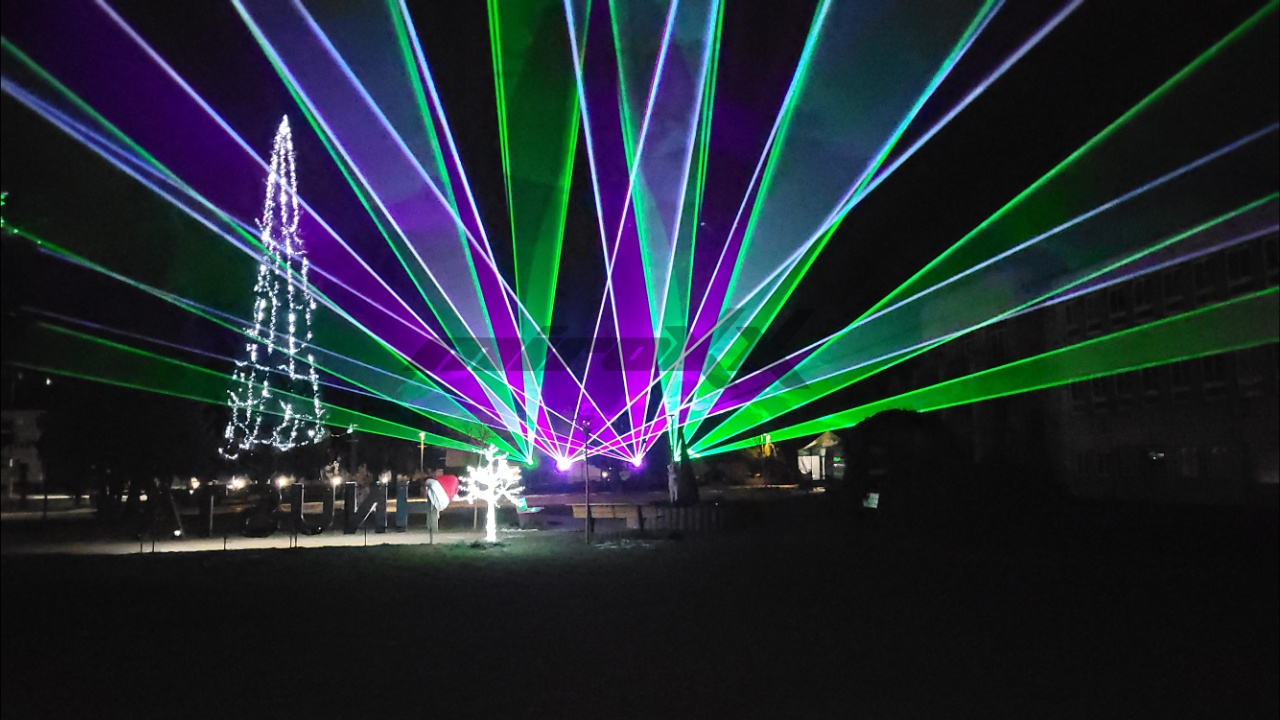 LaserShow pre mesto HNÚŠŤA - Silvester 2024/2025 