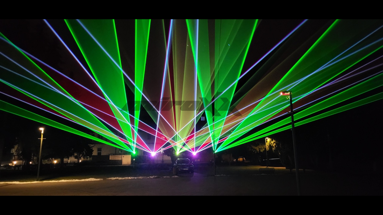 LaserShow pre mesto HNÚŠŤA - Silvester 2024/2025 