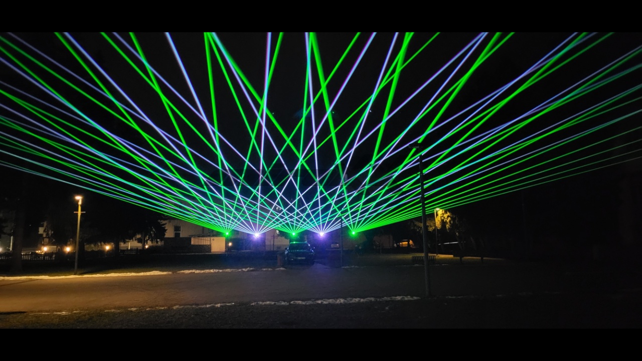 LaserShow pre mesto HNÚŠŤA - Silvester 2024/2025 