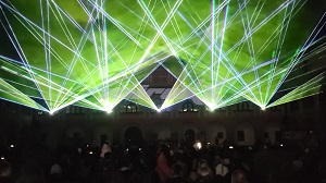 Svetlo VALMEZ 2024 - laser show & mapping / Valašské Meziříčí 20.9. /